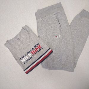 Tommy Hilfiger Women's Ribbed Cotton Sports Bra Logo| Red, White & Blue| Small